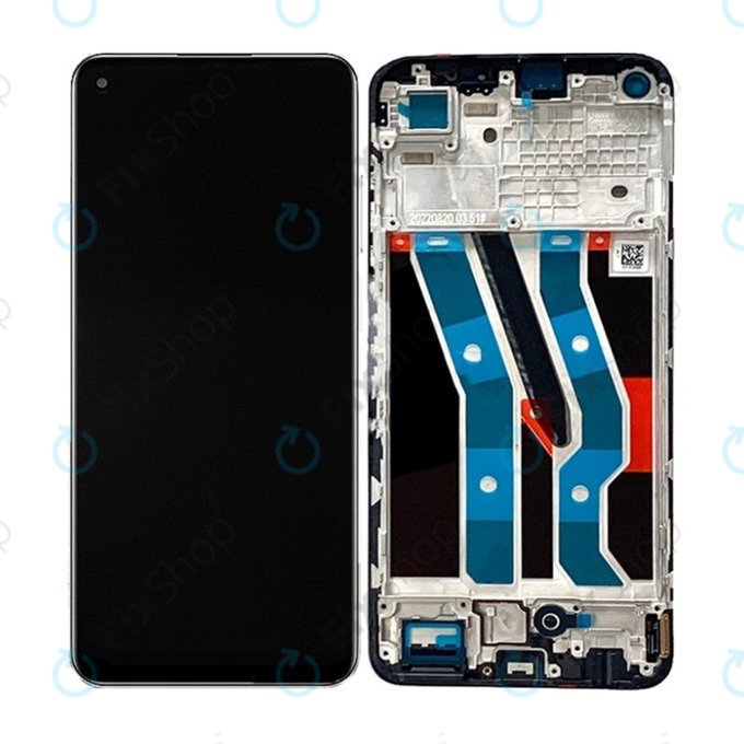дисплей OLED за Realme 10 4G, Тъчскрийн и рамка, син, Blue,