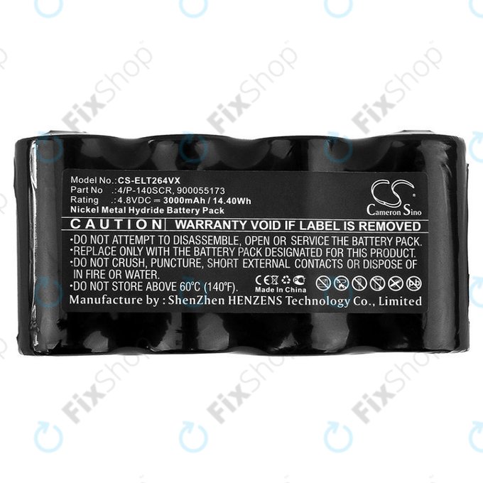 Батерия за Electrolux Spirit Wet and Dry, ZB264x, 4/P-140SCR, 900055173, Ni-MH 4.8V 3000mAh, HQ
