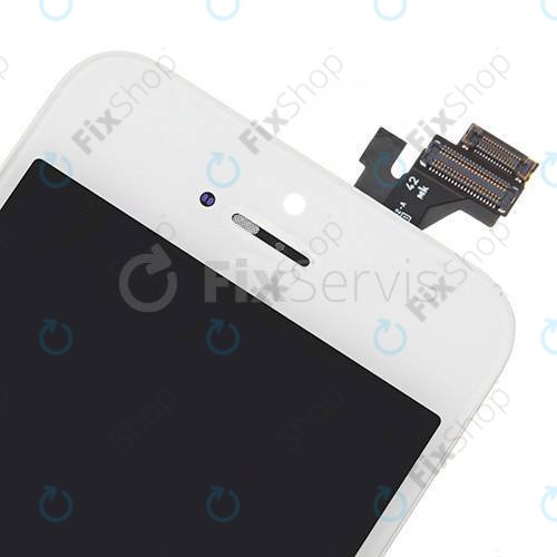 Дисплей за iPhone 5, White, Тъчскрийн с рамка