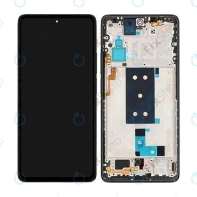 дисплей OLED за Xiaomi Poco F4 5G, Тъчскрийн и рамка, черен, Black