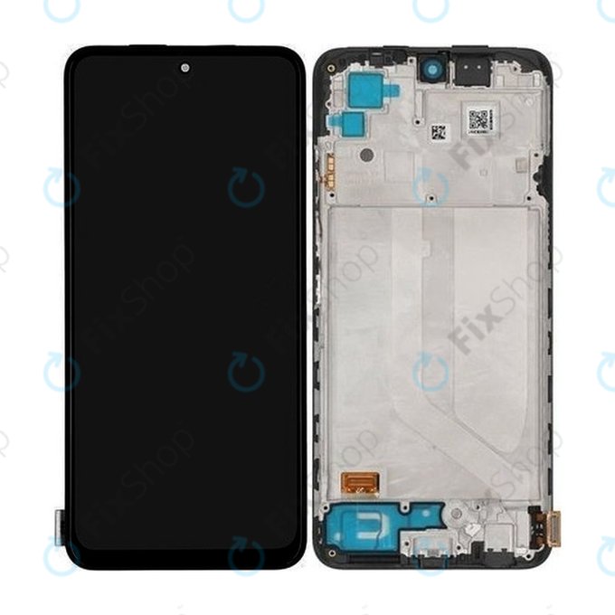 дисплей за Xiaomi Redmi Note 10S, Тъчскрийн и рамка, 5600020K7B00, 560002K7BN00, Onyx Grey, Genuine Service Pack