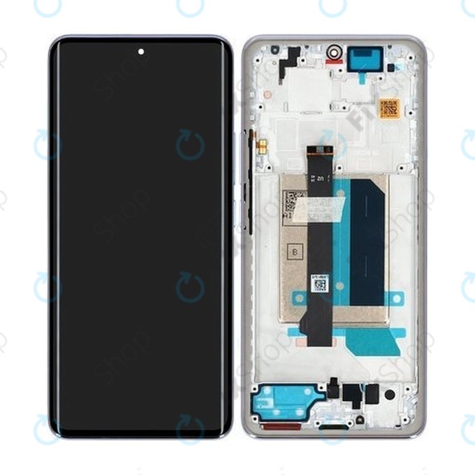 Дисплей за Xiaomi Redmi Note 14 Pro+ 5G, тъч стъкло с рамка, Lavender Purple, 5600180O16U00, Genuine Service Pack