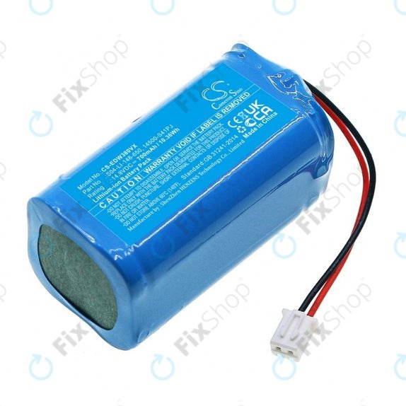 Батерия за Ecovacs Winbot W-series, S04-LI-148-650, 14500-S41PJ, Li-Ion 14.8V 700mAh, HQ