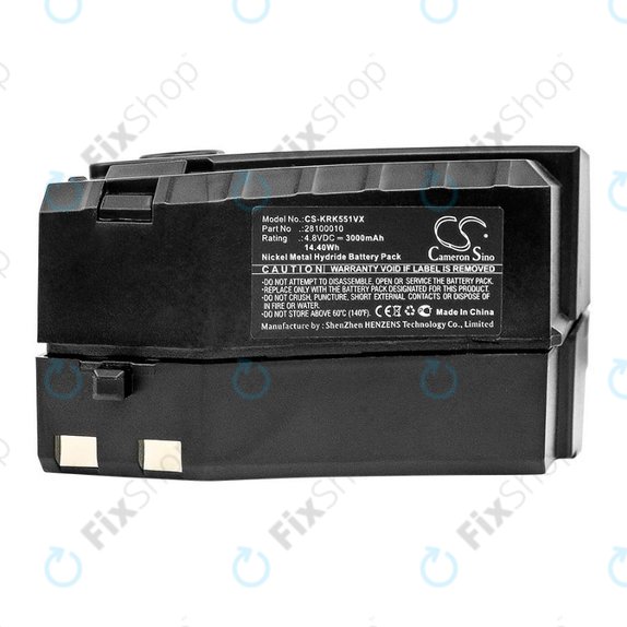 Батерия за Kärcher KC55, 6.654-118.0, 28100010, Ni-MH 4.8V 3000mAh, HQ