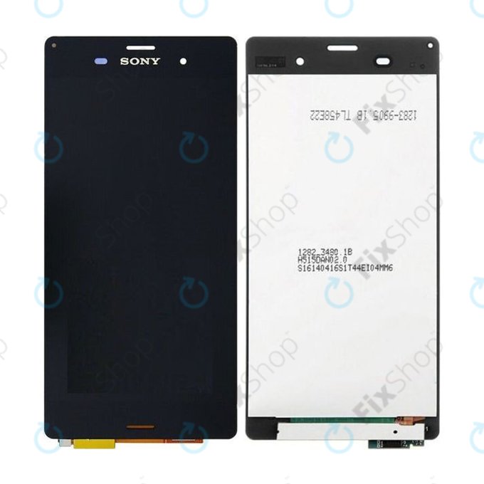 дисплей за Sony Xperia Z3 D6603, Тъчскрийн без рамка, черен, Black, TFT