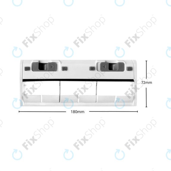 Капак на основната четка за Ecovacs Deebot N-series, T-series, X1-series, Ozmo-series, бял, White