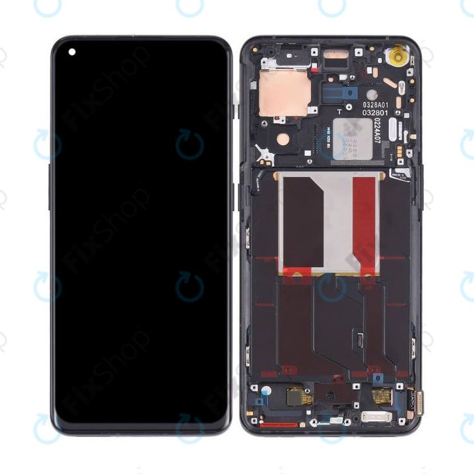 дисплей OLED за OnePlus 10 Pro NE2210 NE221, Тъчскрийн и рамка, Volcanic Black