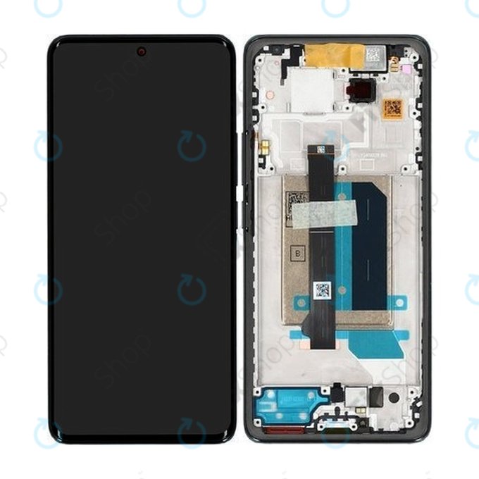 Дисплей за Xiaomi Redmi Note 14 Pro+ 5G , Midnight Black, Тъчскрийн с рамка, 5600190O16U00 Genuine Service Pack