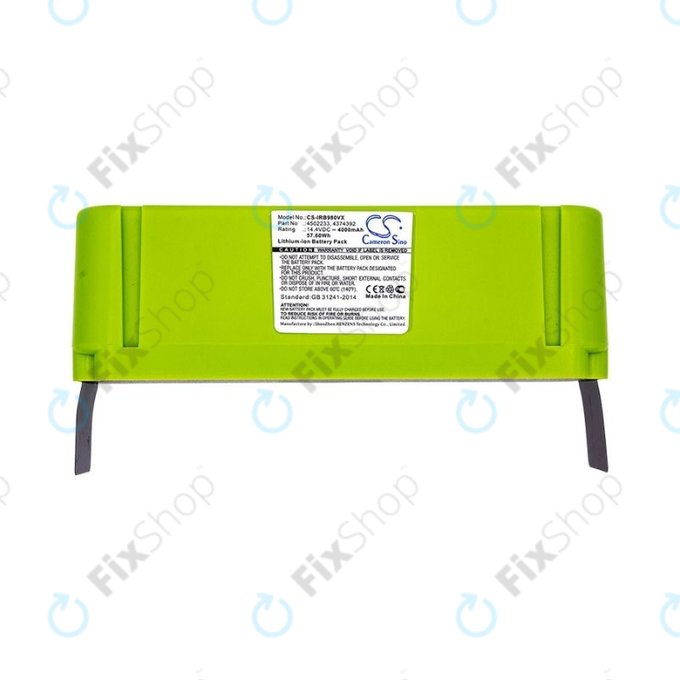 Батерия за iRobot Roomba 600, 800, 900-series, 4502233, 4374392, 2130LI, Li-Ion 14.4V 4000mAh, HQ