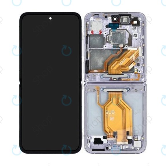 Дисплей за Xiaomi Mix Flip 2405CPX3DC, Purple, Тъчскрийн с рамка, 560003000N800 Genuine Service Pack