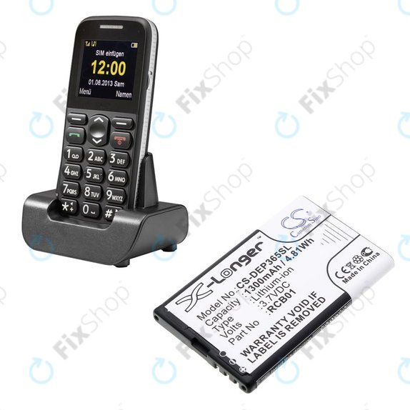 Батерия за Doro Primo 365, 1300mAh, Li-Ion, 3.7V, RCB01, HQ