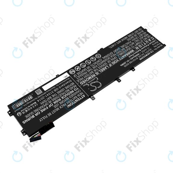 Батерия за Dell XPS 15, Dell Precision 9560, 9570, 8000mAh, Li-Pol, 11.4V, 6GTPY, HQ