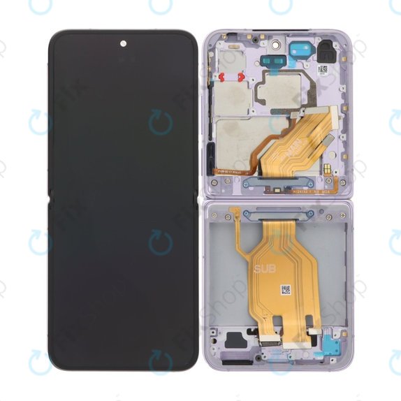 Дисплей OLED за Xiaomi Mix Flip 2405CPX3DC, Purple, Тъчскрийн с рамка