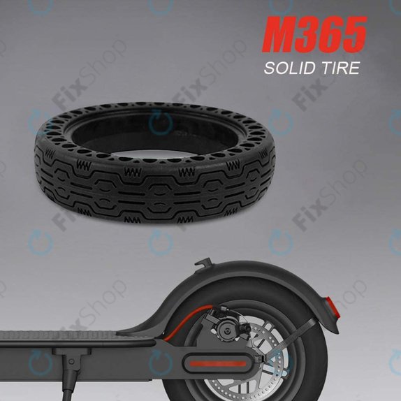 Издръжлива напълно безкамерна гума (Type 2) за Xiaomi Mi Electric Scooter 1S, 2 M365, Essential, Pro, Pro 2, черен, Black