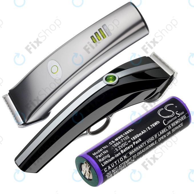 Батерия за Moser Ermila 1884, 1885, Wahl 1884 LI+PRO, Wahl Ermila 1884, 1885, 1800mAh, LiFePO4, 3.2V, -, HQ