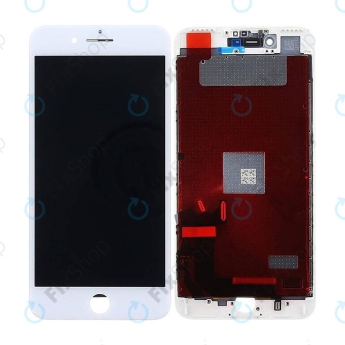 Дисплей In-Cell за iPhone 7 Plus, White, Тъчскрийн с рамка, FixPremium