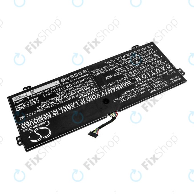 Зарядно за Lenovo Yoga 720-13, 730-13, 6000mAh, Li-Pol, 7.68V, L16L4PB1, HQ