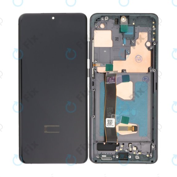 дисплей OLED за Samsung S20 Ultra G988F, Тъчскрийн и рамка, Cosmic Black