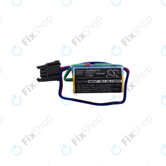 Батерия за Mitsubishi Robot Control PLC, A RH, MR, 1700mAh, Li-MnO2, 3.6V, B9670-MC, HQ