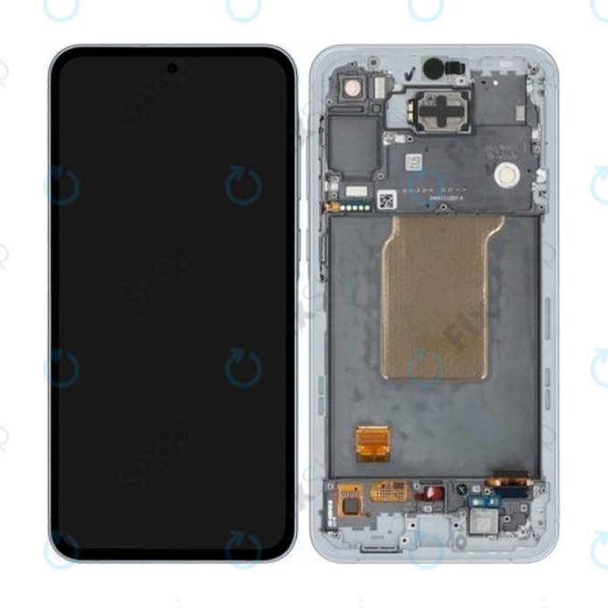 дисплей OLED за Samsung A55 A556B, Тъчскрийн и рамка, Awesome Iceblue