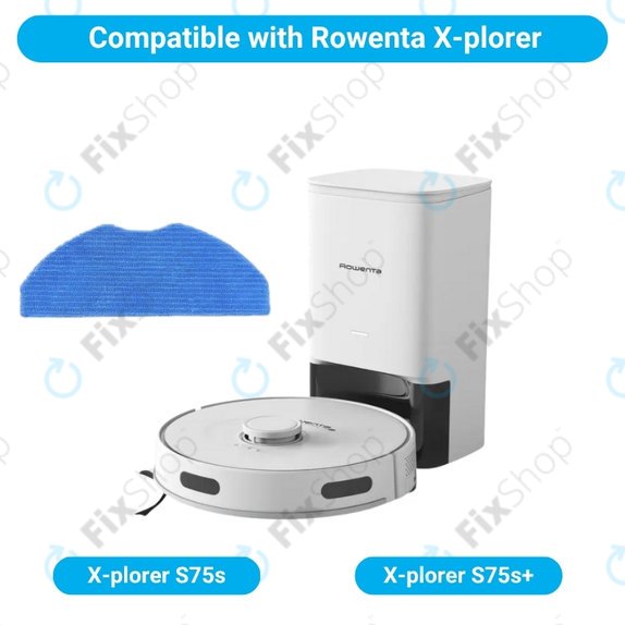 Моп кърпа, 2 бр. за Rowenta X-plorer S75s, S75s+