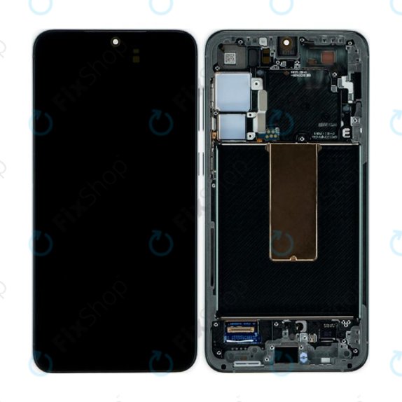 дисплей OLED за Samsung S23 Plus S916B, Тъчскрийн и рамка, Phantom Black