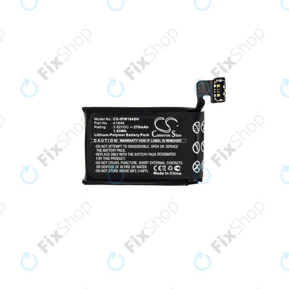 Батерия за Apple Watch 3 38 mm, 270mAh, GPS + Cellular Version, Li-Pol, 3.82 V, A1848, HQ