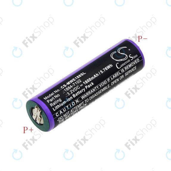 Батерия за Moser Ermila 1884, 1885, Wahl 1884 LI+PRO, Wahl Ermila 1884, 1885, 1800mAh, LiFePO4, 3.2V, -, HQ
