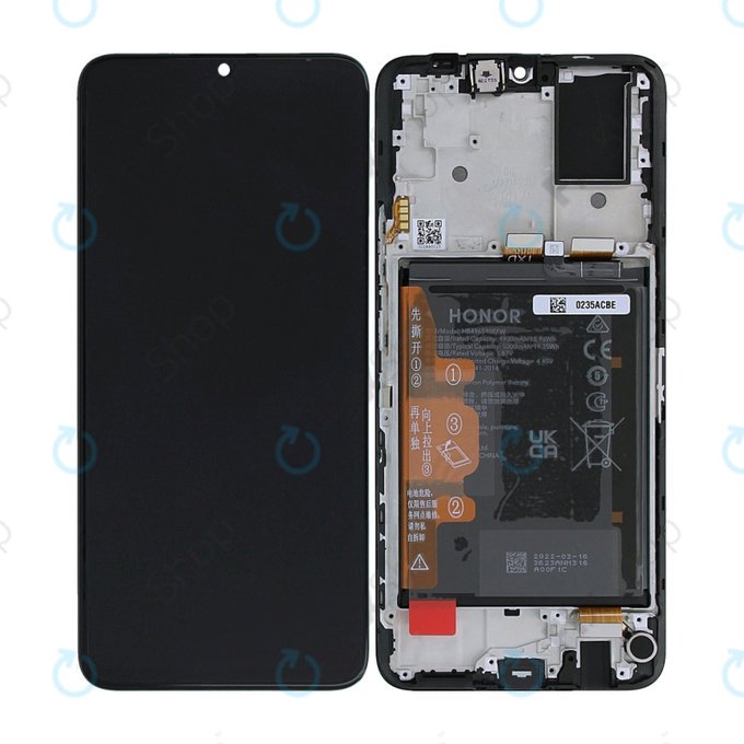 дисплей за Xiaomi 11 Lite 5G NE 2109119DG 2107119DC, Тъчскрийн и рамка с батерия, 56000Q0K9D00, Peach Pink, Genuine Service Pack