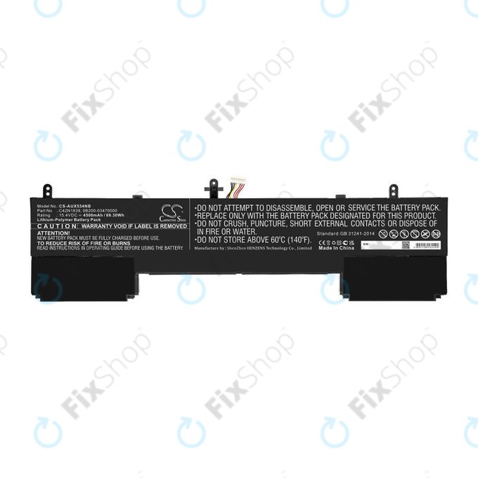 Батерия за Asus ZenBook 15 UX534FTC, Flip 15 UX563, 4500mAh, Li-Pol, 15.4V, C42N1839, HQ