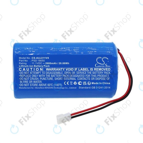 Батерия за Aquajack 211, 2600mAh, Li-Ion, 11.1V, PSD 18650, HQ