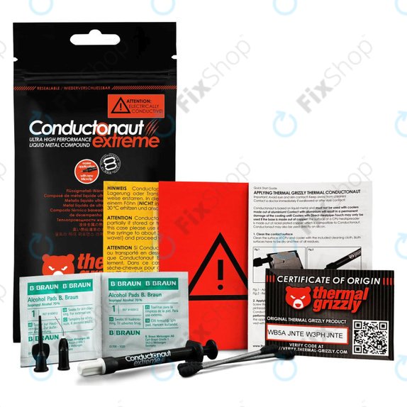 Течен метал 1g, Thermal Grizzly Conductonaut