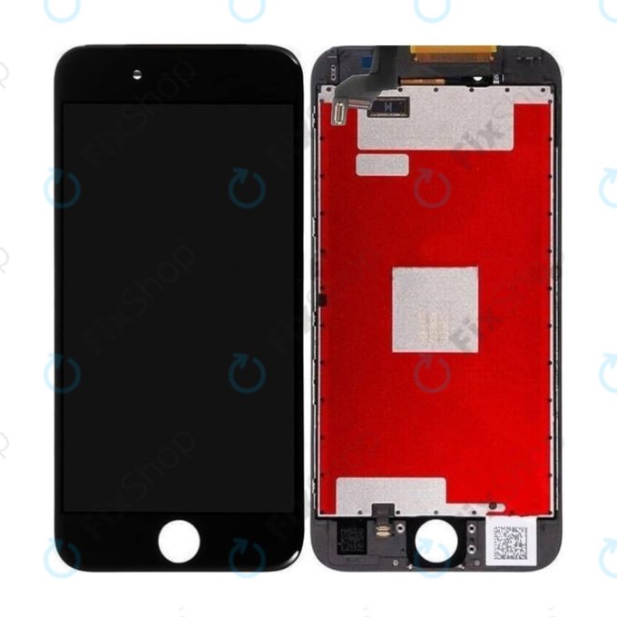 Дисплей In-Cell за iPhone 6S, Black, Тъчскрийн с рамка, FixPremium