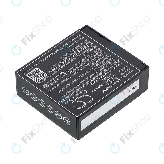 Батерия за SJCAM SJ4000, SJ5000, 900mAh, Li-Ion, 3.7V, SJ4000B, HQ
