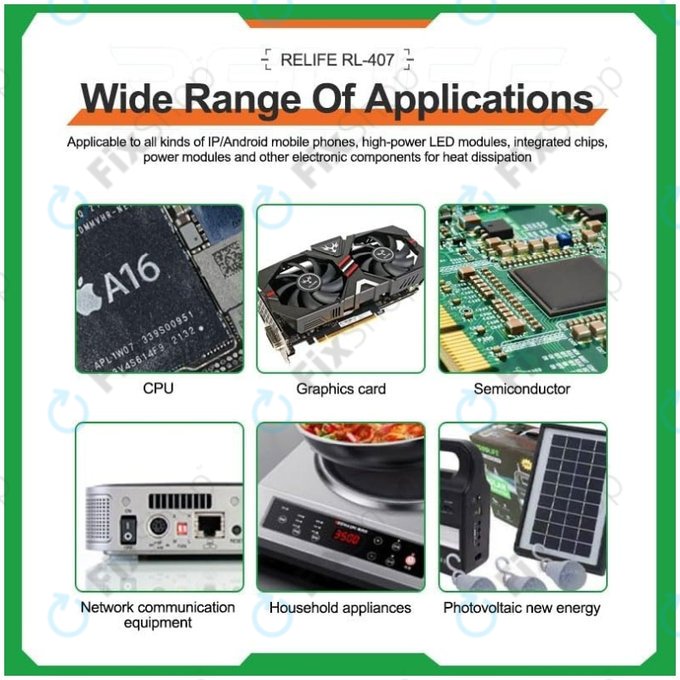 Силиконова термопаста Relife RL-407, 6 W/mK, 20g, синя