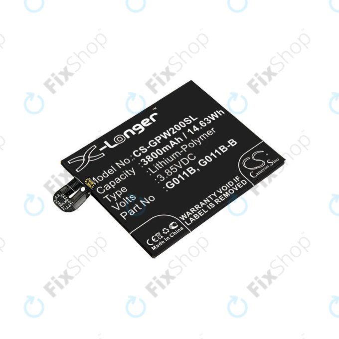 Батерия за Google Pixel 2 XL G011C, 3800mAh, Li-Pol, 3.85 V, G011B, HQ