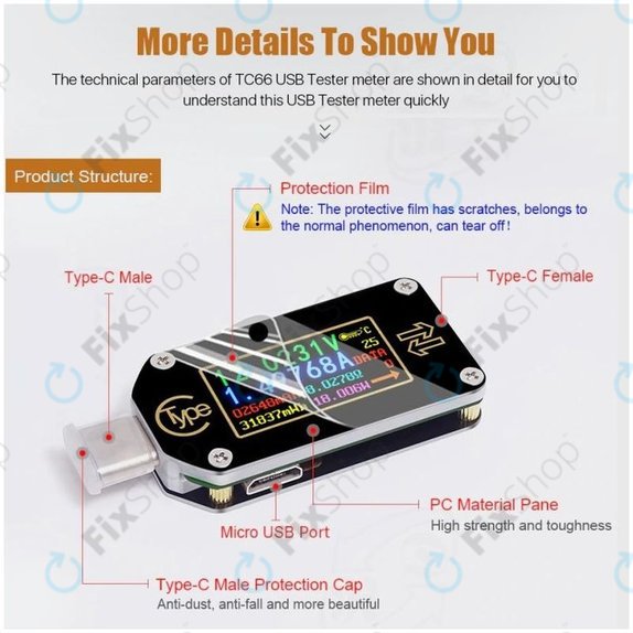 USB мултицет (USB-C), Joy-it JT-TC66C