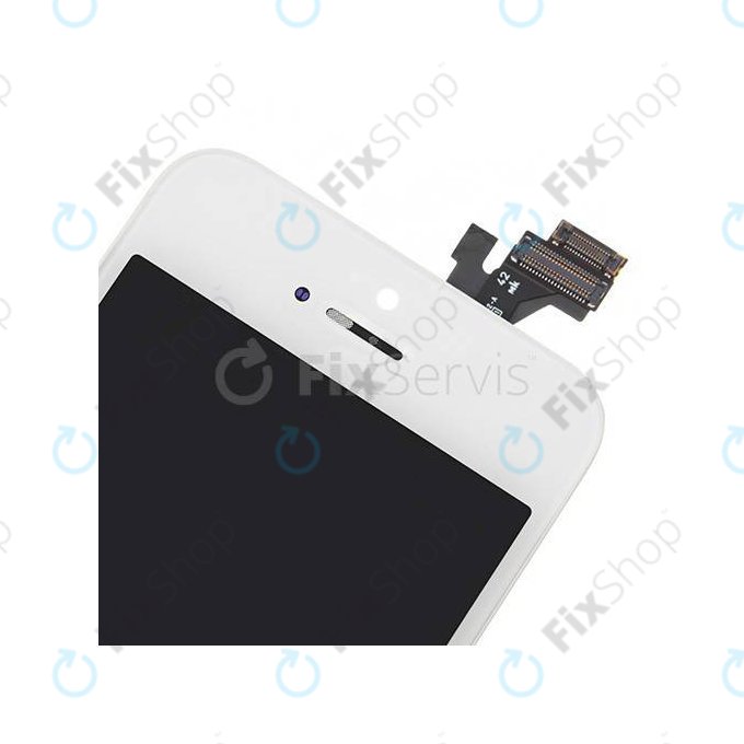Дисплей за iPhone 5, White, Тъчскрийн с рамка