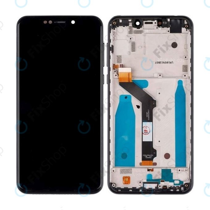 дисплей за Motorola One (P30 Play), Тъчскрийн и рамка, черен, Black, TFT