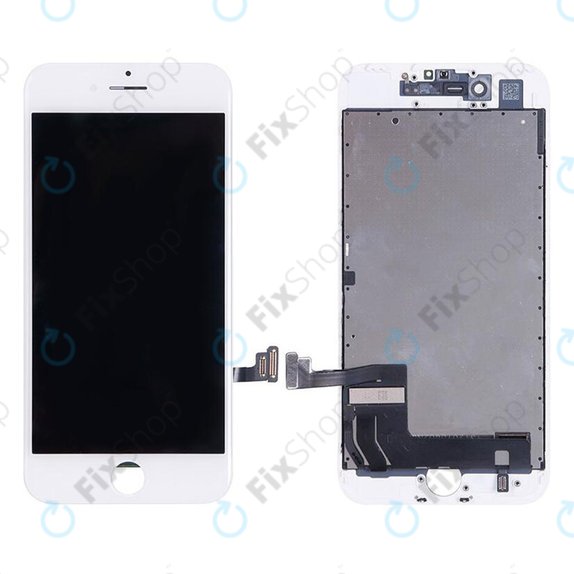 Дисплей In-Cell за iPhone 7, White, Тъчскрийн с рамка, FixPremium