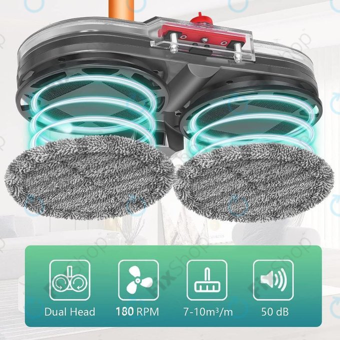 Електрическа моп глава с резервоар за вода за Dyson V-series, Outsize