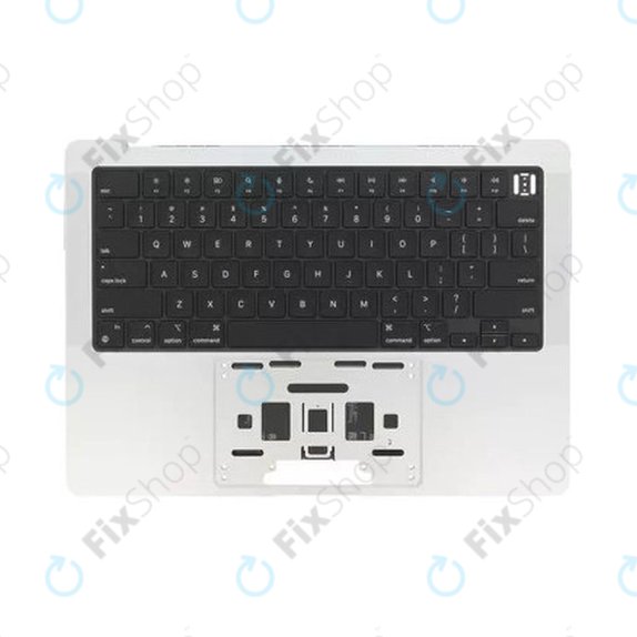 Горен корпус с клавиатура за MacBook Pro 14", A3185 (2024), с US клавиатура и батерия, Silver, 661-50211, Genuine Apple