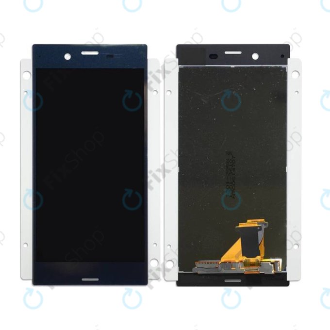дисплей за Sony Xperia XZ F8331, Тъчскрийн без рамка, син, Blue TFT