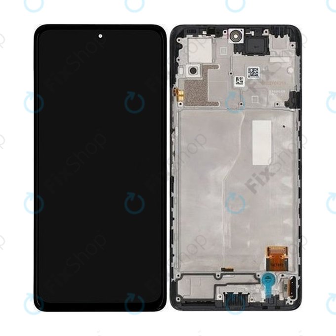 дисплей за Xiaomi Redmi Note 10 Pro, Тъчскрийн и рамка, Onyx Gray, 56000200K600, Genuine Service Pack