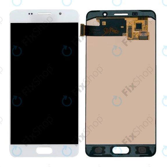 дисплей OLED за Samsung A5 A510F (2016), Тъчскрийн без рамка, бял, White,