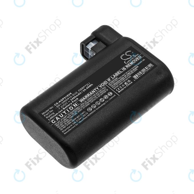 Батерия за AEG RX-series, Electrolux E, P-series, S91-0400410-SU2, OSBP72LI, OSBP72LI25, Li-Ion 7.2V 3400mAh, HQ
