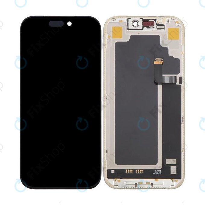Дисплей Hard OLED за iPhone 17 Pro, Тъчскрийн с рамка, FixPremium