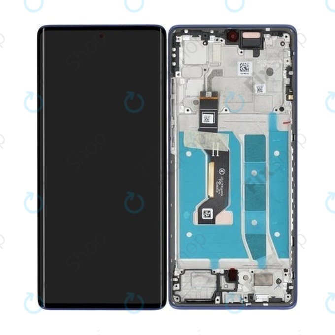 Дисплей за Motorola Moto G85 5G, Cobalt Blue, Тъчскрийн с рамка, 5D68C24856 Genuine Service Pack