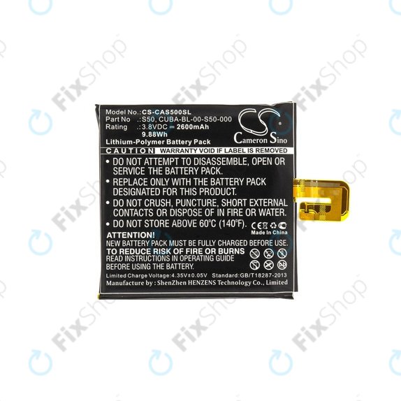 Батерия за Caterpillar CAT S50, CUBA-BL-00-S50-000, 2600mAh, HQ