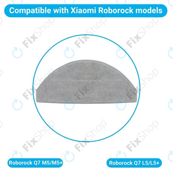 Моп кърпа, 2 бр. за Xiaomi Roborock Q7 M5, Q7 M5+, Q7 L5, Q7 L5+